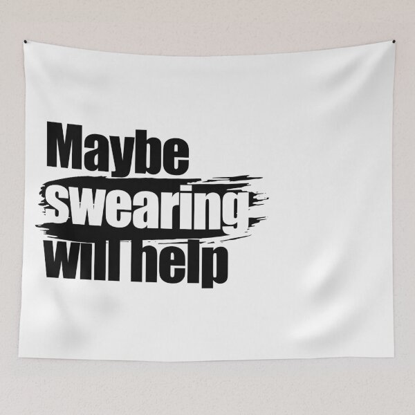 Item preview, Maybe swearing will help designed and sold by aleibanez.