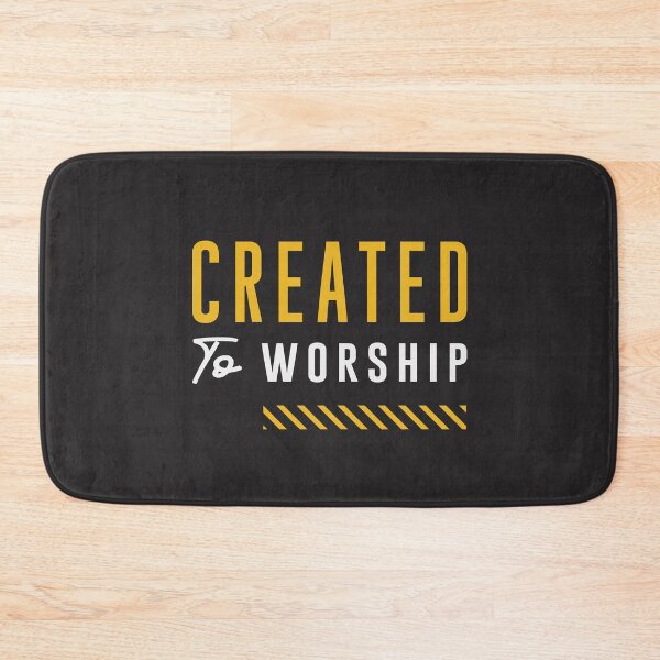Item preview, Created to Worship Christian Quote designed and sold by cidolopez.