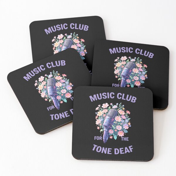 Item preview, The Tone Deaf Music Club - Purple Microphone Flower Art Print designed and sold by hojhojart.