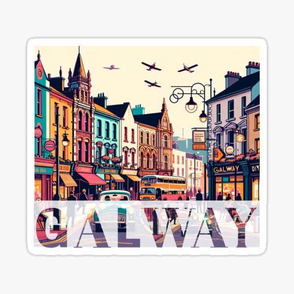 Item preview, Galway Retro- street in 80's retro vibe designed and sold by Ola Mendel.