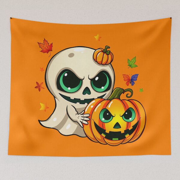 Item preview, The Ghost and the Jack-o'-Lantern designed and sold by Delemore Art.