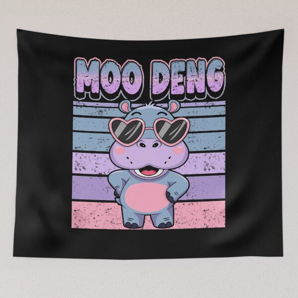 Item preview, Moo Deng Cute Hippo Cartoon in Sunglasses  designed and sold by tigger shop.