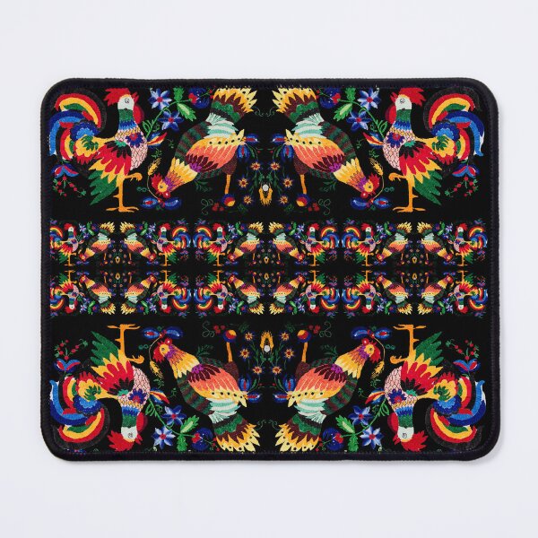 Item preview, Folk Rooster Parade – Vibrant Folk Art Pattern designed and sold by whereisOlga_.