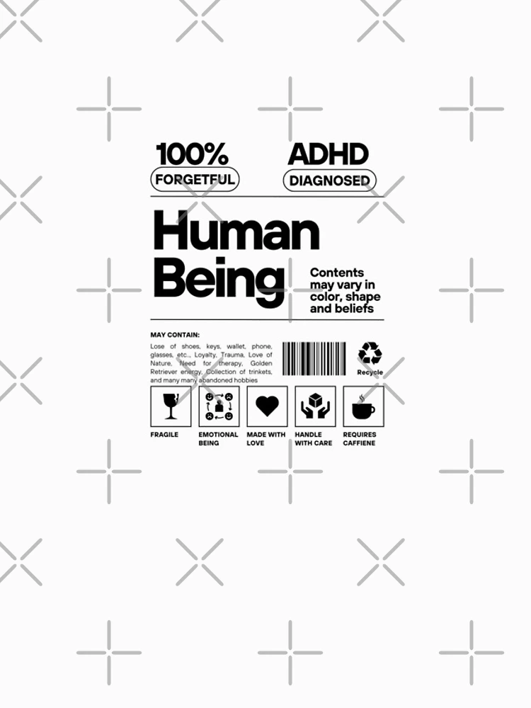 Thumbnail 4 of 4, iPhone Case, ADHD Human Label designed and sold by ReeReeDesigns.