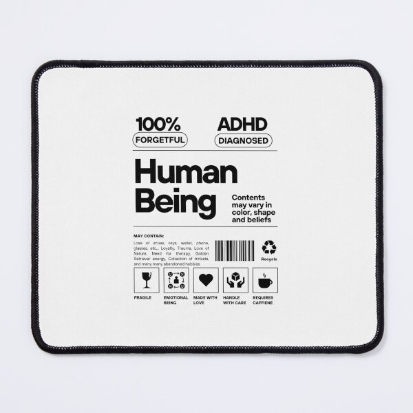 Item preview, ADHD Human Label designed and sold by ReeReeDesigns.