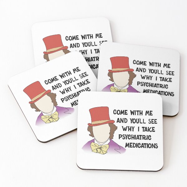 Item preview, Come With Me You'll See Why Take Psychiatric Medications Funny Pins Stickers Magnets Mental Health Depression Anxiety designed and sold by ChronicillnessT.