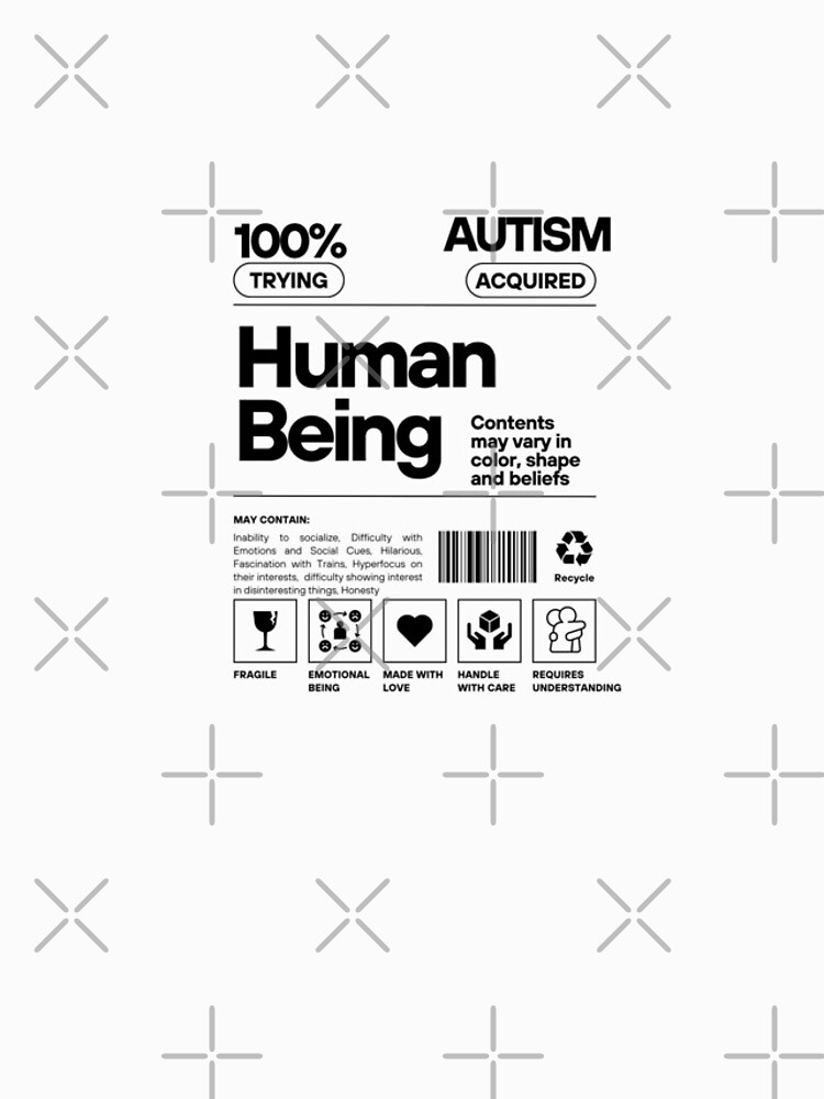 Thumbnail 4 of 4, iPhone Case, Autism Human Label designed and sold by ReeReeDesigns.