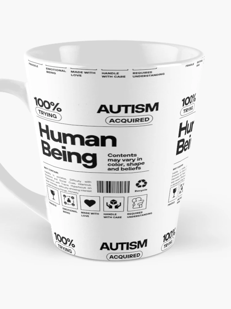 Thumbnail 3 of 4, Coffee Mug, Autism Human Label designed and sold by ReeReeDesigns.