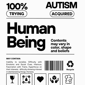 Artwork thumbnail, Autism Human Label by ReeReeDesigns