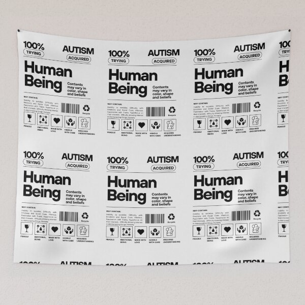 Item preview, Autism Human Label designed and sold by ReeReeDesigns.