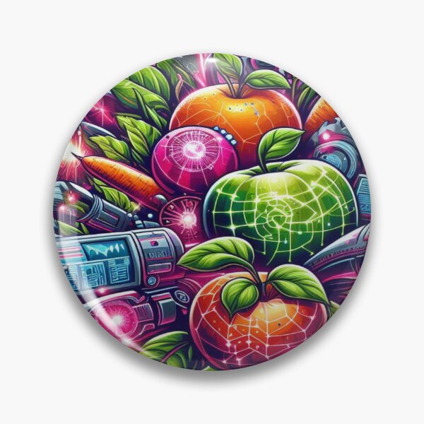Item preview, High-Tech Farm with Powerful Fruits and Cyber Vegetables designed and sold by Imaginarium of Chaos falcon88 .