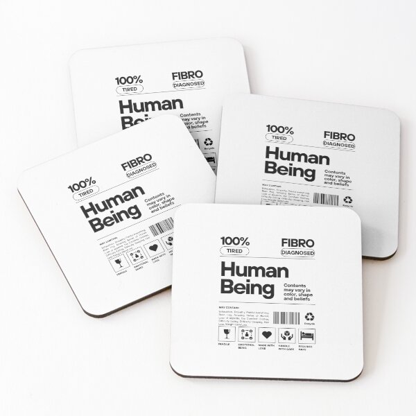 Item preview, Fibromyalgia Human Label designed and sold by ReeReeDesigns.