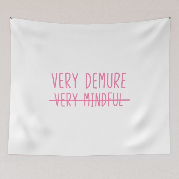 Item preview, very demure very mindful crossed pink designed and sold by WilliamsGFX.