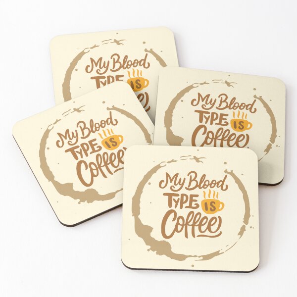 Item preview, My Blood Type is Coffee, Caffeinated and Ready designed and sold by VibeHiveThreads.