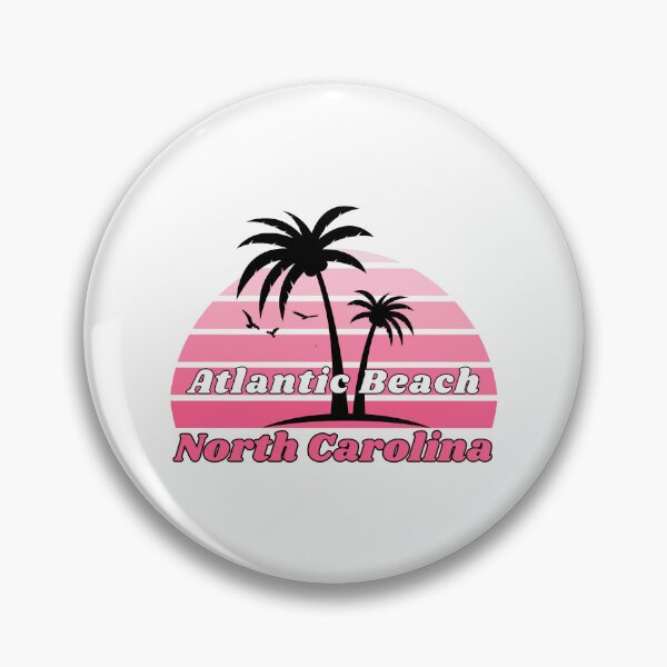 Item preview, Retro Atlantic Beach North Carolina Palm Tree at Sunset designed and sold by karmdaf.