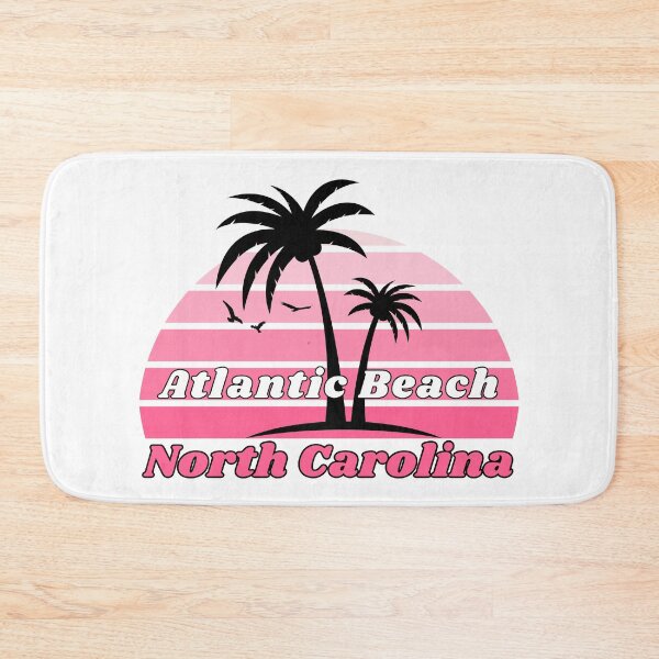 Item preview, Retro Atlantic Beach North Carolina Palm Tree at Sunset designed and sold by karmdaf.