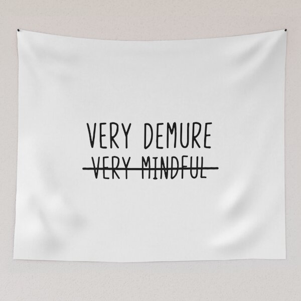 Item preview, very demure very mindful crossed black designed and sold by WilliamsGFX.