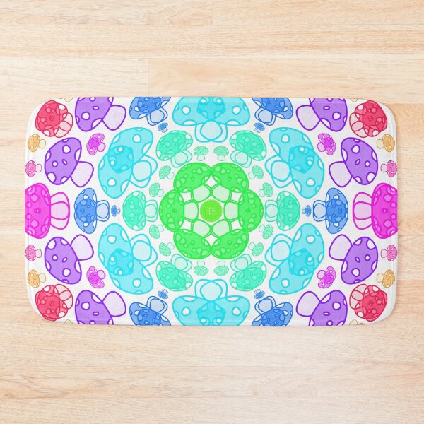 Item preview, Cursed Kaleidoscope - Transparent Rainbow Mushrooms designed and sold by FinapplePudding.