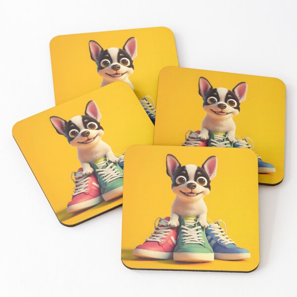 Item preview, Sneaker Pup Mischief designed and sold by AI-Only Creations.