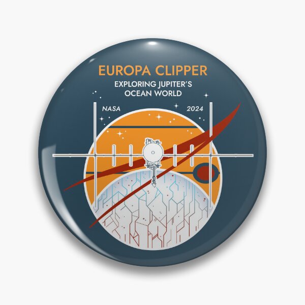 Item preview, Europa Clipper Mission. NASA 2024. Commemorative Badge designed and sold by BGALAXY.