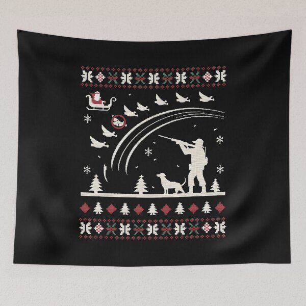 Item preview, Duck Hunting Ugly Christmas Sweater Ducks Hunter designed and sold by clothesy7.