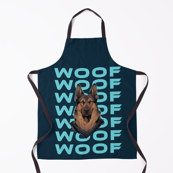 Item preview, WOOF German Shepherd dog gif designed and sold by La Loca.