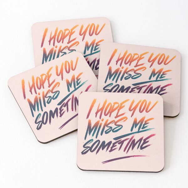Item preview, I Hope You Miss Me Sometimes, typography designed and sold by maxmaj.