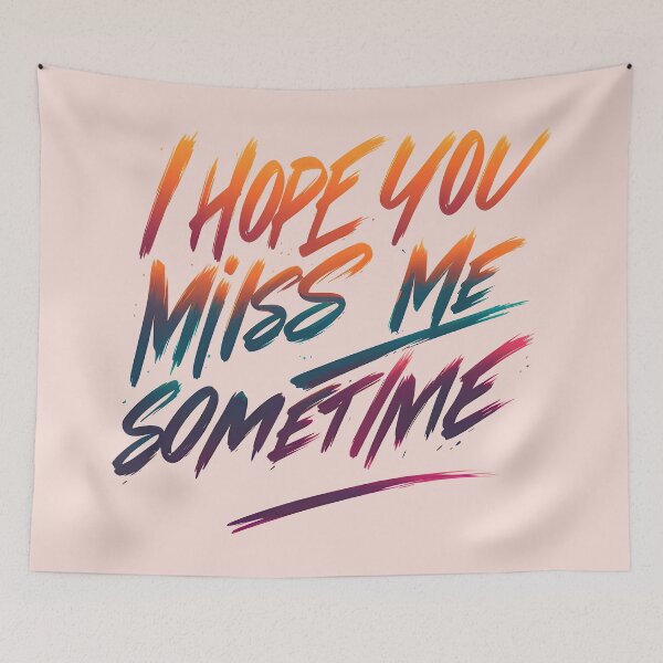 Item preview, I Hope You Miss Me Sometimes, typography designed and sold by maxmaj.