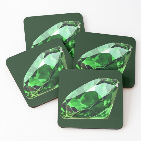 Item preview, Emerald Green Crystal Gemstone Diamond designed and sold by meganohm.