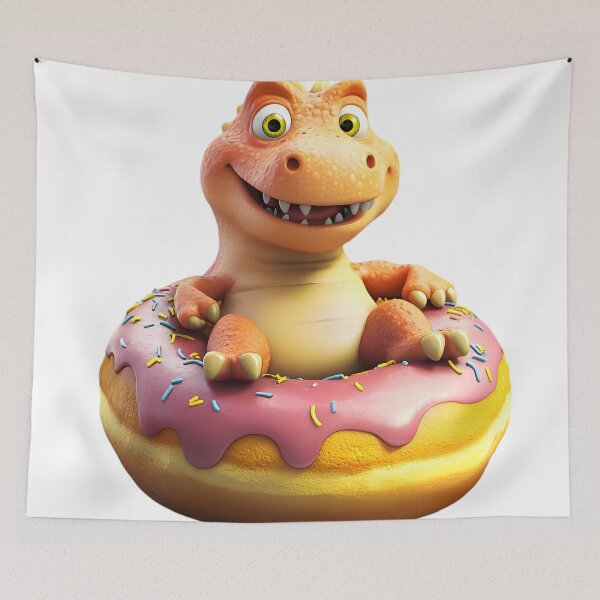 Item preview, Dino Donut Delight designed and sold by AI-Only Creations.