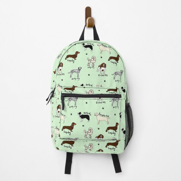Item preview, Dog pattern - mint green designed and sold by skunkandpumpkin.