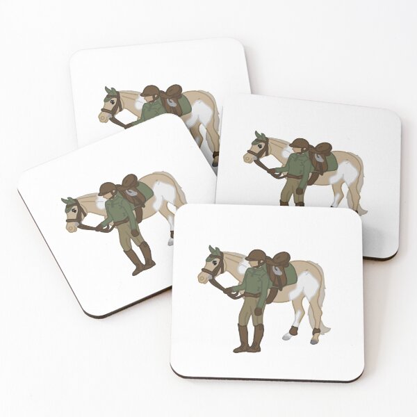 Item preview, Palomino Paint Trail Pony and Rider- Forest Green designed and sold by Abby Art Studio.