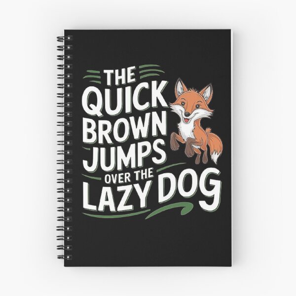Item preview, The Quick Brown Fox Jumping Over the Lazy Dog – Playful Animal Typography designed and sold by love3617.