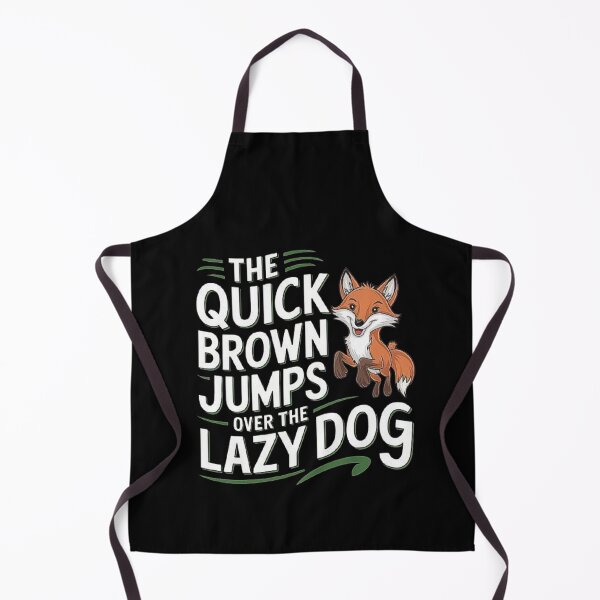Item preview, The Quick Brown Fox Jumping Over the Lazy Dog – Playful Animal Typography designed and sold by love3617.