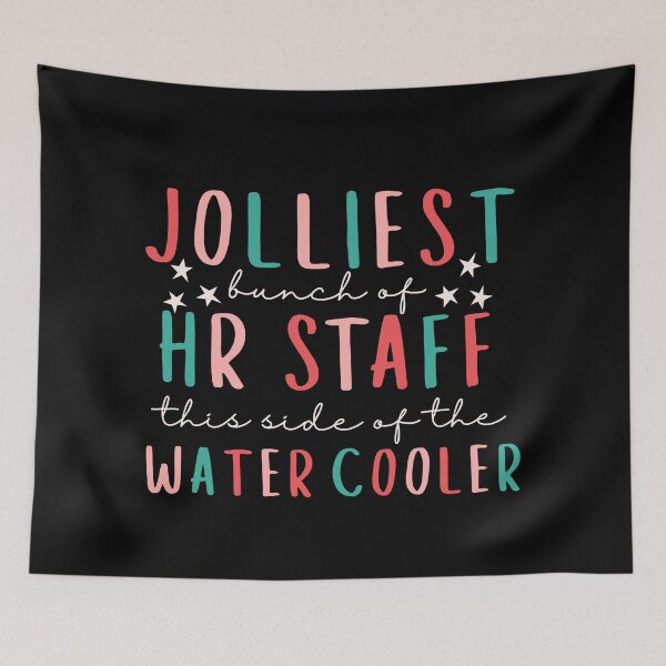 Item preview, HR and Christmas - Jolliest Bunch Of HR Staff This Side of the Water Cooler designed and sold by SunfullyYours.