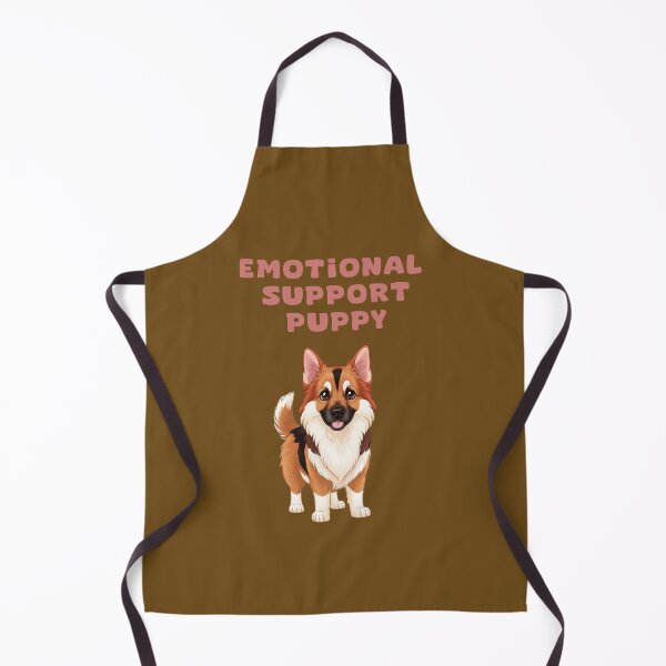 Item preview, Emotional support German Shepherd dog puppy adorable animal illustration designed and sold by La Loca.