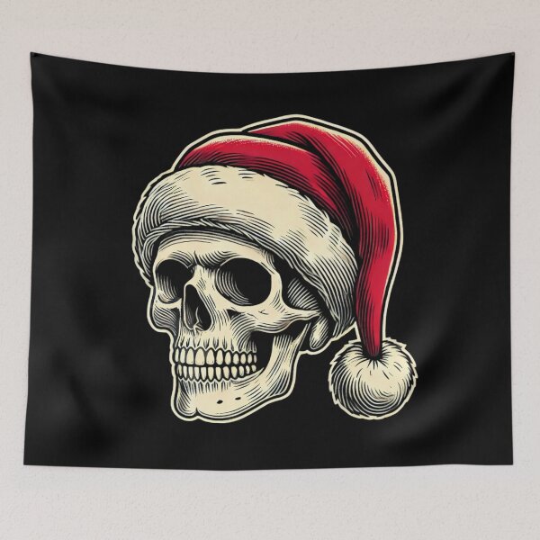 Item preview, Skull Santa: A Merry Macabre Christmas. designed and sold by Linework Studio.