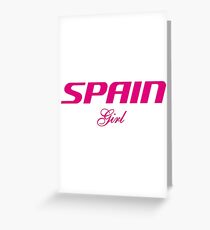 SPAIN GIRL Greeting Card