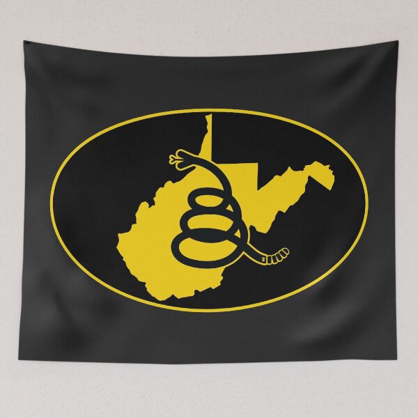 Item preview, WEST VIRGINIA - Freedom Is The Superpower - Modern Gadsden Snake Flag - Dont Tread On Me design designed and sold by pelagio.