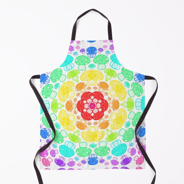 Item preview, Cursed Kaleidoscope - Transparent Rainbow Mushrooms designed and sold by FinapplePudding.