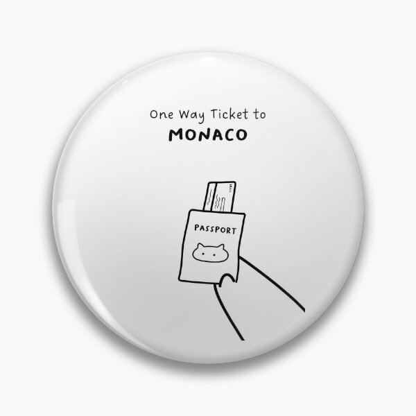 Item preview, "One Way Ticket to Monaco, Monaco" | Travel, Vacation designed and sold by RM-Journey.