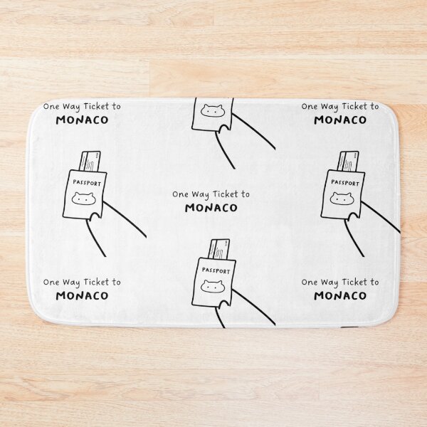 Item preview, "One Way Ticket to Monaco, Monaco" | Travel, Vacation designed and sold by RM-Journey.