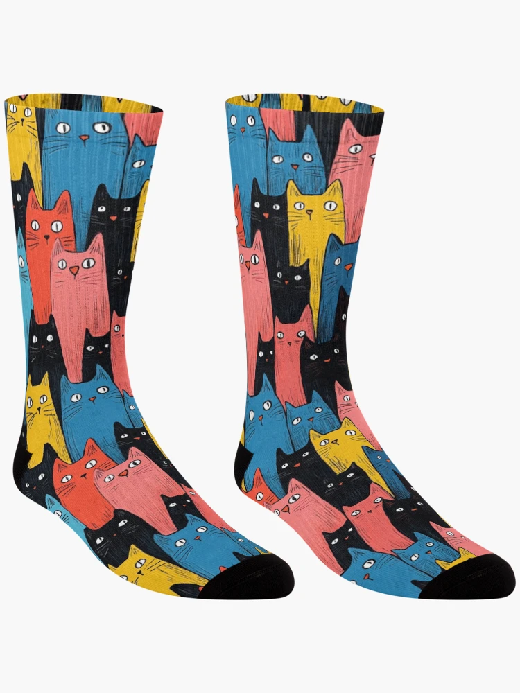 Thumbnail 3 of 5, Socks, SOOO Many Cats!! designed and sold by SlackerThreads.