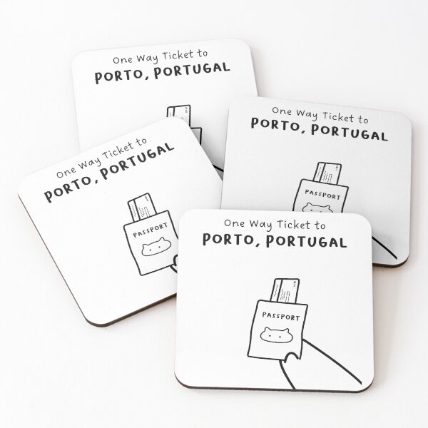 Artikelvorschau, „One-Way-Ticket nach Porto, Portugal“ | Reisen, Urlaub entworfen und verkauft von RM-Journey.
