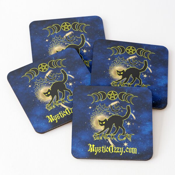 Item preview, Moon Phases Black Cat Magic designed and sold by MysticOzzy.