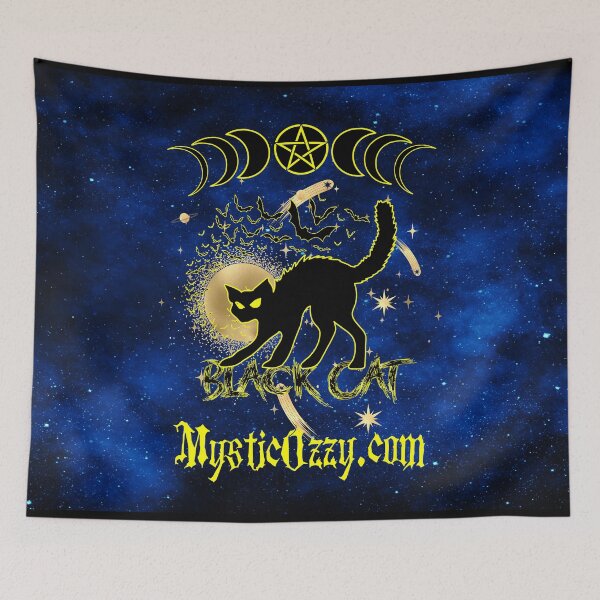 Item preview, Moon Phases Black Cat Magic designed and sold by MysticOzzy.
