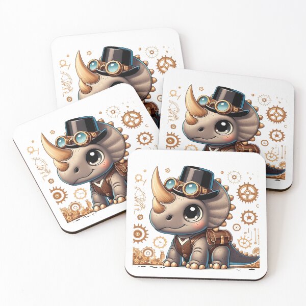 Item preview, Steampunk Ceratopsian designed and sold by Sillytoe.