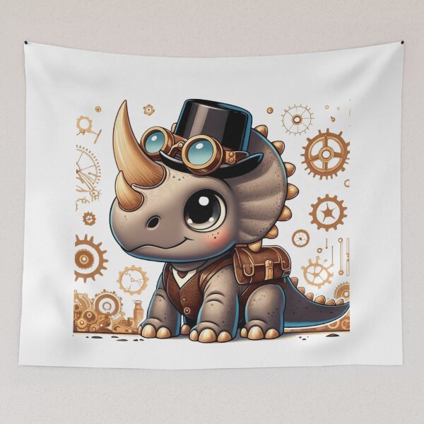 Item preview, Steampunk Ceratopsian designed and sold by Sillytoe.