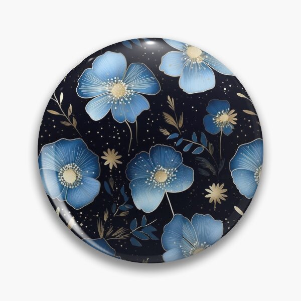 Item preview, Blue flowers designed and sold by Filotecnia.