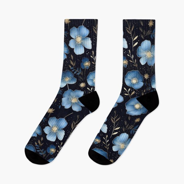 Item preview, Blue flowers designed and sold by Filotecnia.